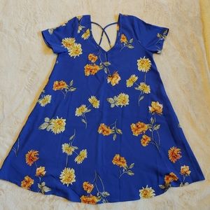 Boutique Blue Floral Tunic